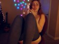 AwesomeKate - Redhead Teen Masturbates For An Hour In Grey Thigh High Socks