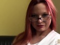 Slutty assistant Summer Angel Lee slammed and dommed