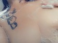 Big titties in shower washing up