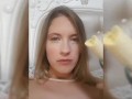EroticTanya sucking and licking banana -tease before eating iy