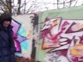 GERMAN SCOUT - Schlankes Teen Lullu in Berlin Park ohne Gummi gefickt