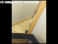 Pizza Girl Gives a Quick Blowjob Whilst There's a Family Changing Next Door
