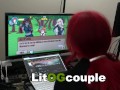 Redhead Wife Takes Anal Pounding While Playing Nutaku Sex Games!