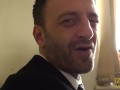 Subslut Montse Swinger gags on cock before rough anal fuck