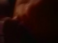 Milf gives blowjob till he cums in her mouth and on chin with deepthroat