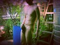 BkkNun - Solo on My Rooftop Garden - no cum - Almost Caught Masturbating