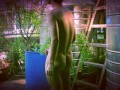 BkkNun - Solo on My Rooftop Garden - no cum - Almost Caught Masturbating