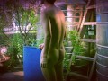 BkkNun - Solo on My Rooftop Garden - no cum - Almost Caught Masturbating