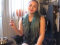 MissDeeNicotine - Smoking in Fetish Wear