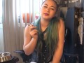 MissDeeNicotine - Smoking in Fetish Wear