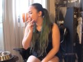 MissDeeNicotine - Smoking in Fetish Wear