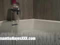 Samantha Hayes first 4k Bathe In Your Love Bath Tub Vibe Fuck