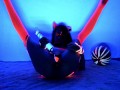 Neon Moon - Blacklight panty stuffing & bad dragon creampie