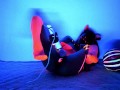 Neon Moon - Blacklight panty stuffing & bad dragon creampie