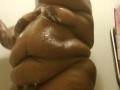 Ebony BBW Solo Shower