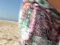 Real Amateur Public Sex Risky on the Beach !!! People walking near...