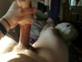 Guy fucks pocket pussy until he cums all over