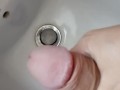 Sborrata nel bidet!!!
