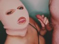 Pink Masked DSL Bandit Sucks Cedeh Off And Plays With His Cum