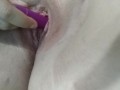 Ramming my pussy hard with 7in dildo