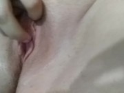 Ramming my pussy hard with 7in dildo