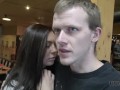 HUNT4K. Shy teen copulates with man in bar while boyfriend is around