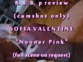 B.B.B.preview Sofia Valentine "Nooner Pink" no slo-mo AVI high def cumshot