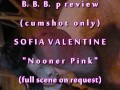 B.B.B.preview Sofia Valentine "Nooner Pink" no slo-mo AVI high def cumshot