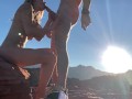 Outdoor Fucking, Sucking and smoking in Red Rock Canyon mountains