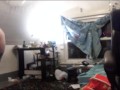 buttcrack vacuuming (loud) + smoking a blunt naked in bed