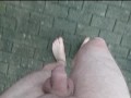 Nackt über den Hof ** FKK Spaß **