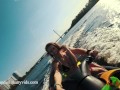 Public ass to throat ride on the jet ski