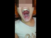 Girl Huge Mouth & Long Tongue pt2