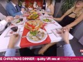Unbelievable Christmas Dinner with blowjob under the table