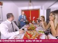 Unbelievable Christmas Dinner with blowjob under the table