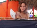 Jenny Young likes show her tits and pussy in the public places.
