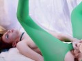 The Grinch - 4 toys, 1 girl - Anal DP BBC Glass Dildo Pantyhose and more