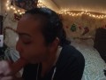 Go Pro Blowjob with Messy Facial