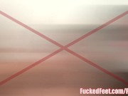 Cute Teen Kennedy Leigh Gives First Footjob for FuckedFeet