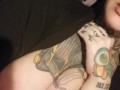 Olivia ink- tattooed milf tease split tongue tricks