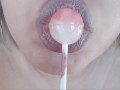 ASMR Lolipop Tongue Play