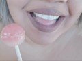 ASMR Lolipop Tongue Play