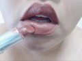 Red Lipstick Application