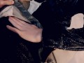 High heels cowgirl fuck - sperm dripping balls