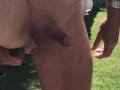 Prostate massage with unexpected dribbling handsfree precum