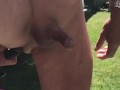 Prostate massage with unexpected dribbling handsfree precum