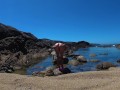 TRAVEL NUDE - Perfect body nudist girl on the wild beach in Spain