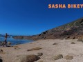 TRAVEL NUDE - Perfect body nudist girl on the wild beach in Spain