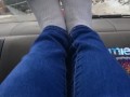 Extremely dirty sock foot tease