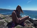 PISS PISS TRAVEL - Tiny Nudist girl public pees and smiles teasing you